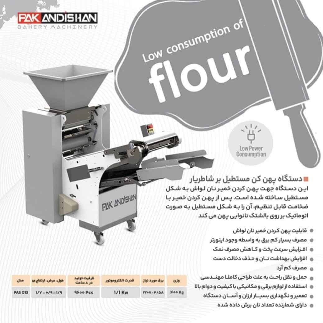 دستگاه پهن کن گردر بر شاطر پار